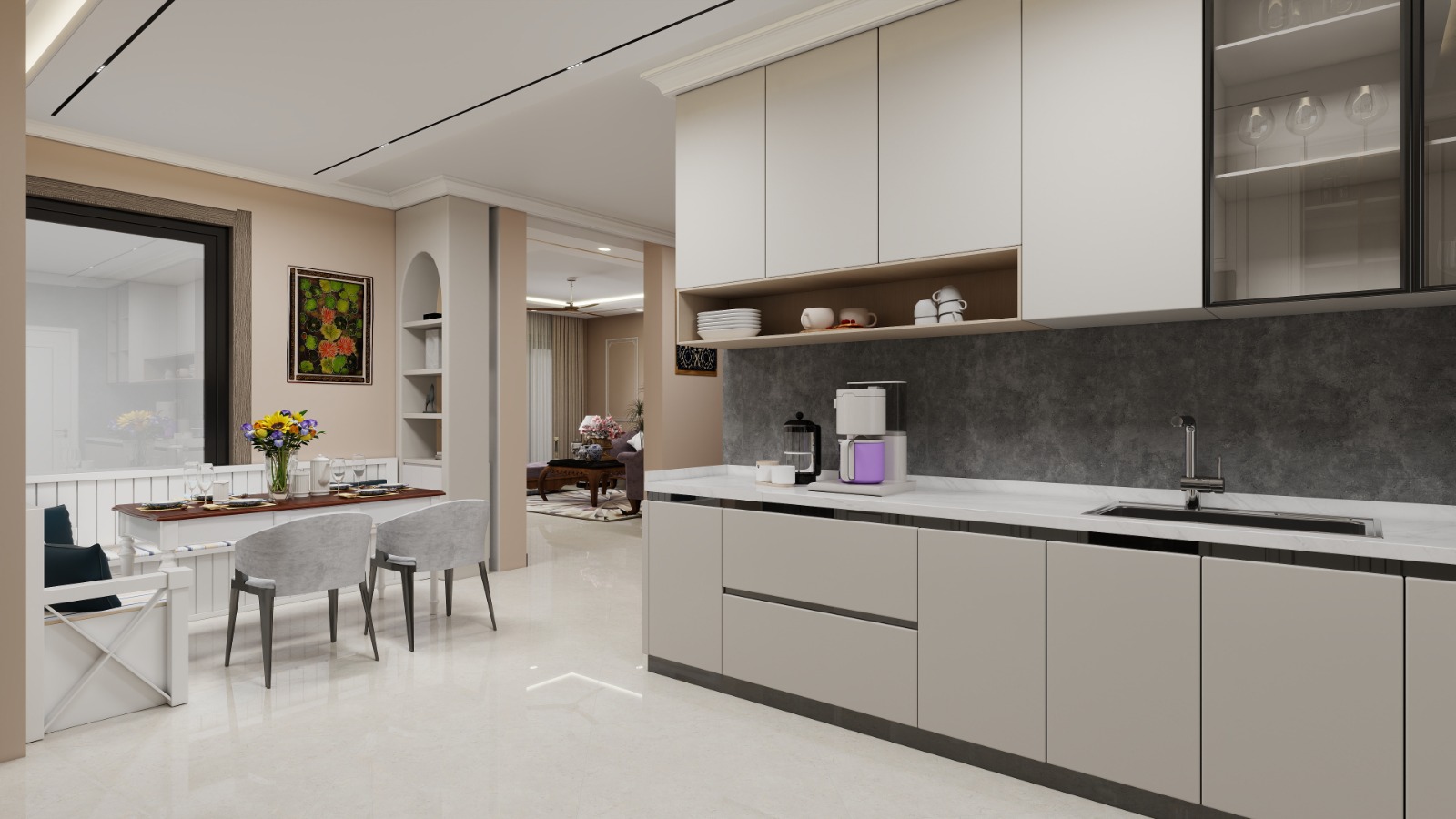 Modular kitchen interior